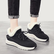 Повседневная обувь; женские кроссовки; модная теплая хлопковая обувь; женская зимняя плюшевая обувь; теплая зимняя обувь розового цвета; zapatillas mujer