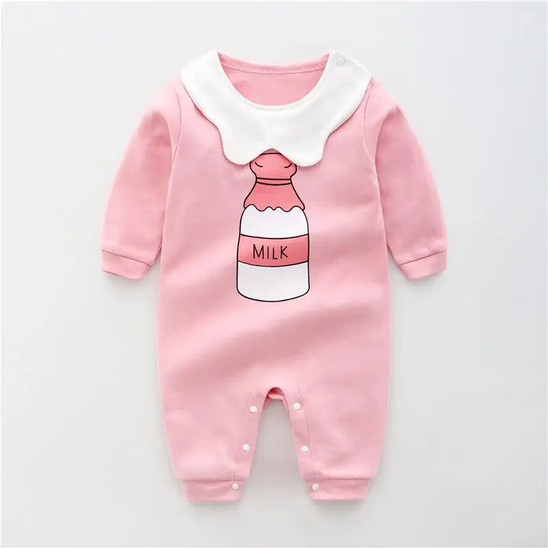 Детский комбинезон с длинными рукавами, комбинезон одежда для новорождённых Весенняя Осенняя пижама одежда для маленьких мальчиков и девочек - Цвет: P13