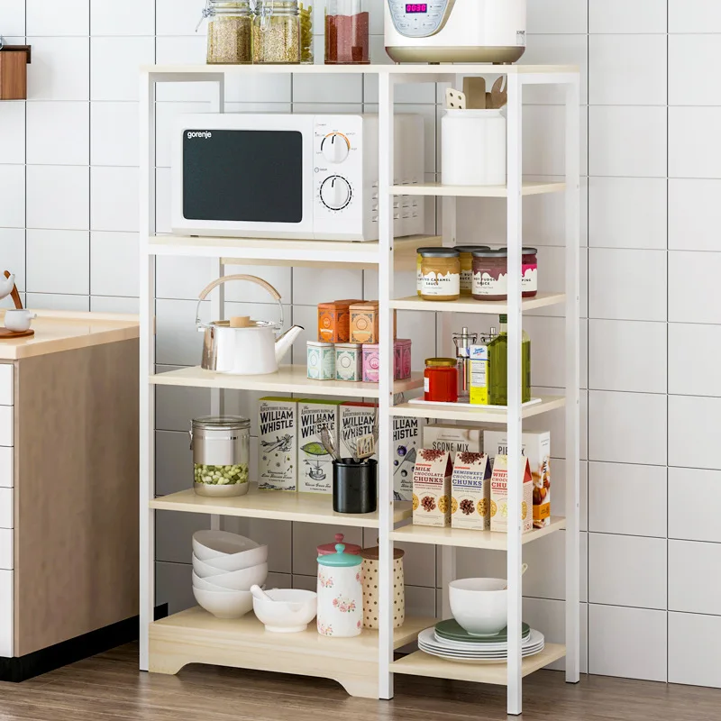 

Kitchen Shelves Floor Multilayer Storage Rack Multi-functional Microwave Oven Rack Home Cupboard Storage Cabinets Province Space