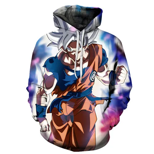 Dragon Ball Z напечатаны 3D толстовки мужские Аниме Дизайн Уличная Для мужчин весна длинный рукав пуловер мужской спортивный костюм - Color: AFKH1478(Asian Size)