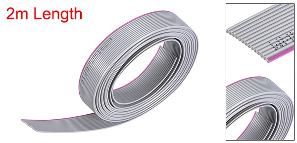 14Pin 1.0mm Pitch Uxcell 1 шт. плоский кабель провода 2 м/6.6ft длина серый для цифровых камер Ноутбуки ЖК-телевизор ЖК-мониторы Isp скачать - Цвет: 14Pin 1.0mm Pitch
