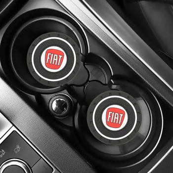 

2 PCS Car Water Cup Bottle Holder Anti-slip Pad Mat for Fiat Panda Bravo Punto Linea Croma 500 595 Accesspories Car Styling