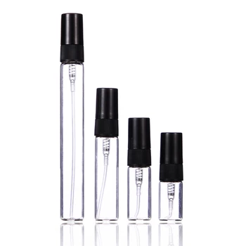 

5pcs/pack Portable Mini Perfume Bottle Glass Empty Cosmetics Bottle Sample Test Tube Bottle Thin Glass Vials2ML 3ML 5ML 10ML