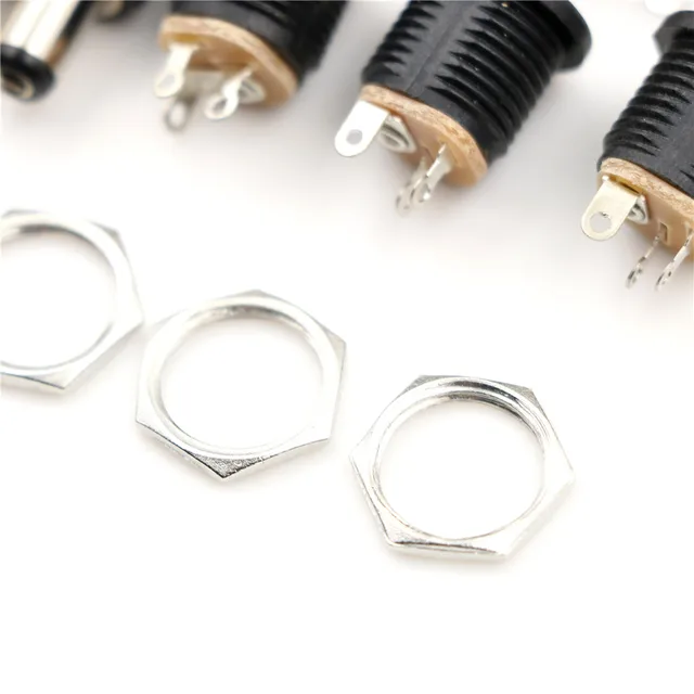 10 Connettori Alimentazione CC 12V 3A - Spine Maschio/femmina Per Montaggio A Pannello - Foto 4