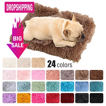 

Soft Pet Dog Blanket Cat Bed Mat Long Plush Warm Double Layer Fluffy Deep Sleeping Cover for Small Medium Large Dogs Mattress