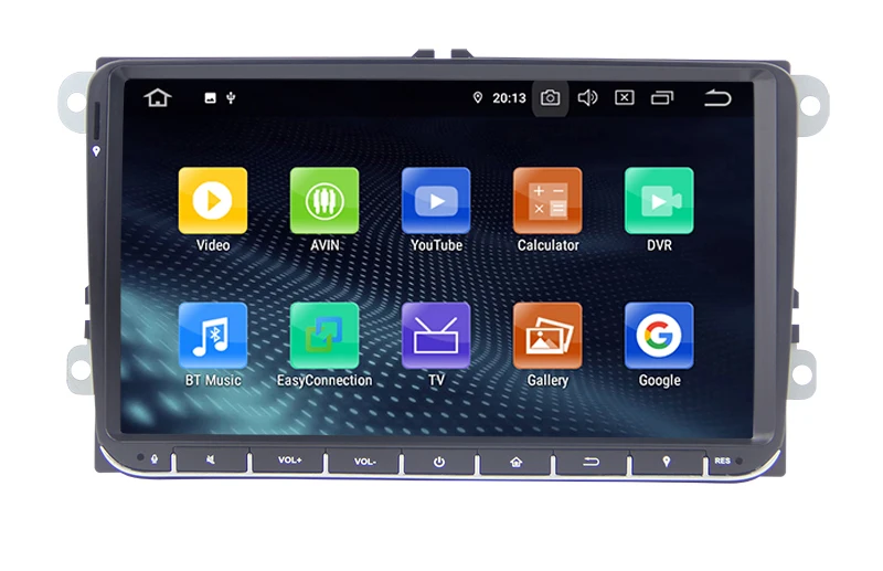 HD 9 дюймовый автомобильный радиоприемник 9 ''Android 9,0 Автомобильный gps навигатор DVD для VW Golf Polo Passat Beetle Touran Jetta для SKODA для сиденья