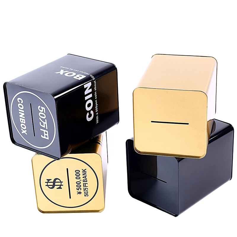 

Rectangle Piggy Bank for Adults Paper Money Cute Room Decor Piggy Bank Hide Money Huchas Originales Decorative Box BD50MB