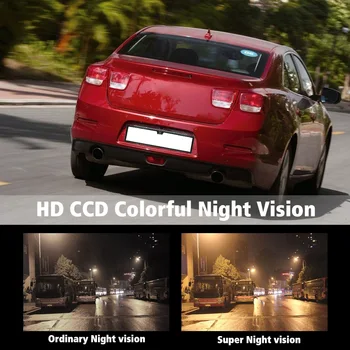 

Hot European License Plate Frame Backup Camera Rear View Camera with Reversing Radar System Parking Sensor Car Accessories