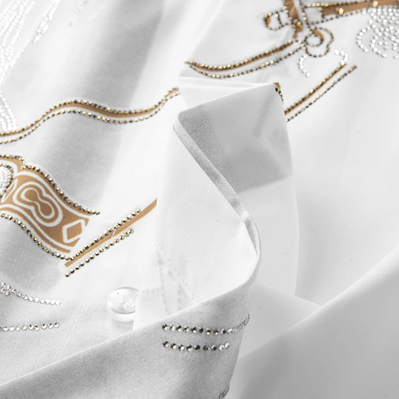 Brand Luxury Rhinestone Men's Autumn Long Sleeve Slim Casual Shirts Business Social Formal Dress Shirts Streetwear long sleeve shirt,men casual shirt