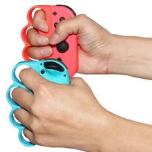 Mando izquierdo/derecho para Nintendo Switch Joy Con, apretones de los dedos, para Fitness, boxeo, Gaming, funda de rejilla, soporte de mano