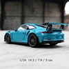 Welly-Coche en miniatura de aleación Porsche 911 GT3 RS para niños, coche en miniatura de aleación, juguete de colección de decoración ► Foto 3/6
