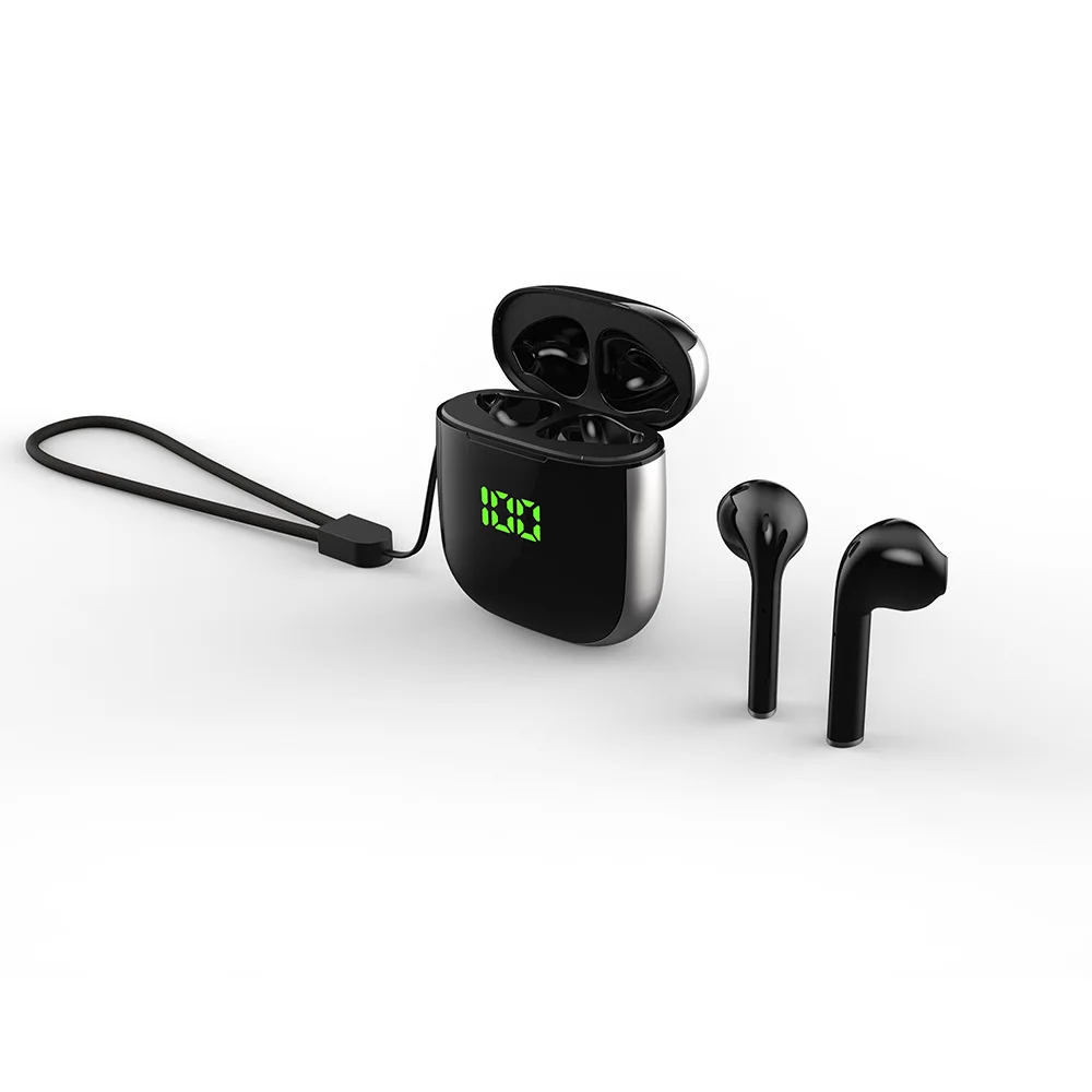 WK60 TWS Цифровые Bluetooth Наушники Беспроводные Мини Bluetooth наушники для ушей и ушей беспроводной зарядный диапазон ЖК-дисплей