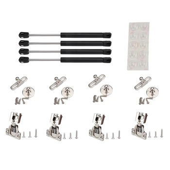 

4 Pcs Buffer Hinges + Gas Spring Suitable for RV Trailers Homes