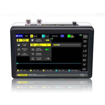 Osciloscopio 1013D digital, mini tableta, doble canal, ancho de banda de 100M, frecuencia de muestreo 1GS, osciloscopio usb, osciloscopio