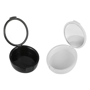 

Denture Storage Box Holder Full Denture Soaking Case Prosthesis Dental Teeth Container Cleaning Bath Box With Mirror Oral Care
