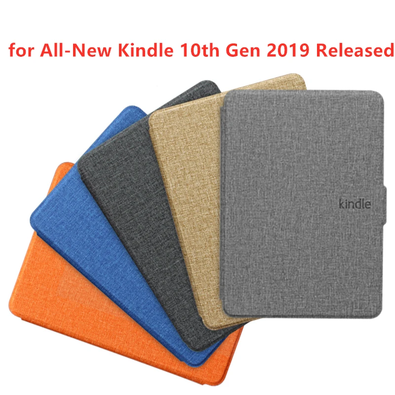 Чехол для нового Kindle 2019 смарт-чехол из искусственной кожи с тканевой текстурой