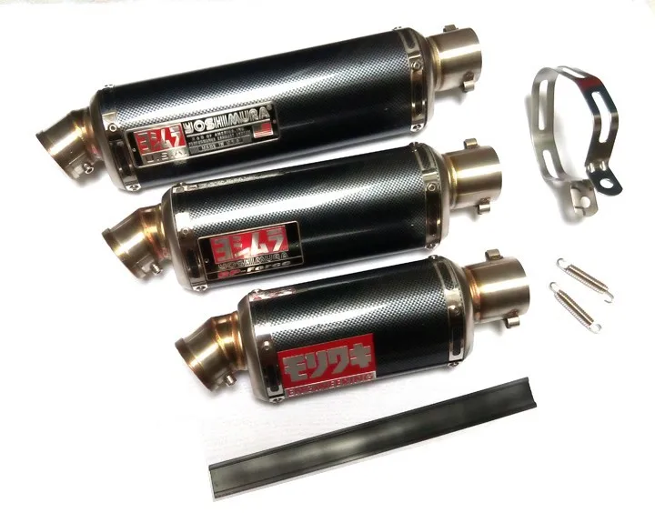 51 мм Универсальный akrapovic Yoshimura Мотоцикл выхлопная труба, глушитель для KTM ATV Z750 Z800 Z1000 NINJA250 CBR CRF230