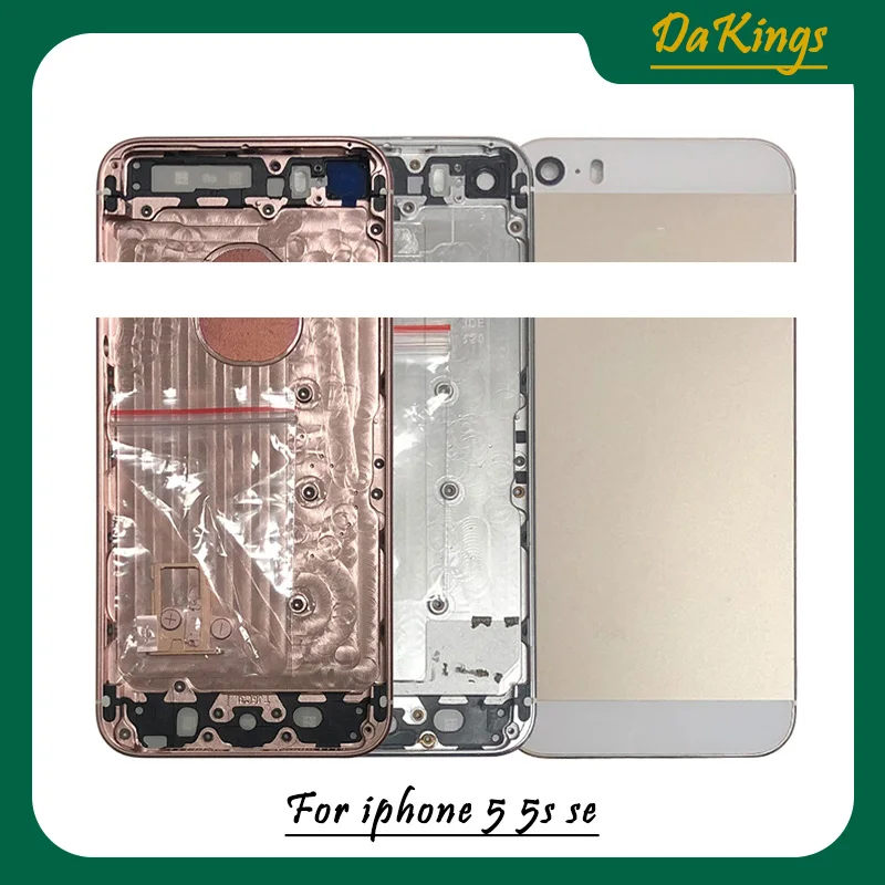 Задняя крышка для iPhone 5 5s SE Крышка батарейного отсека средняя рама алюминиевый