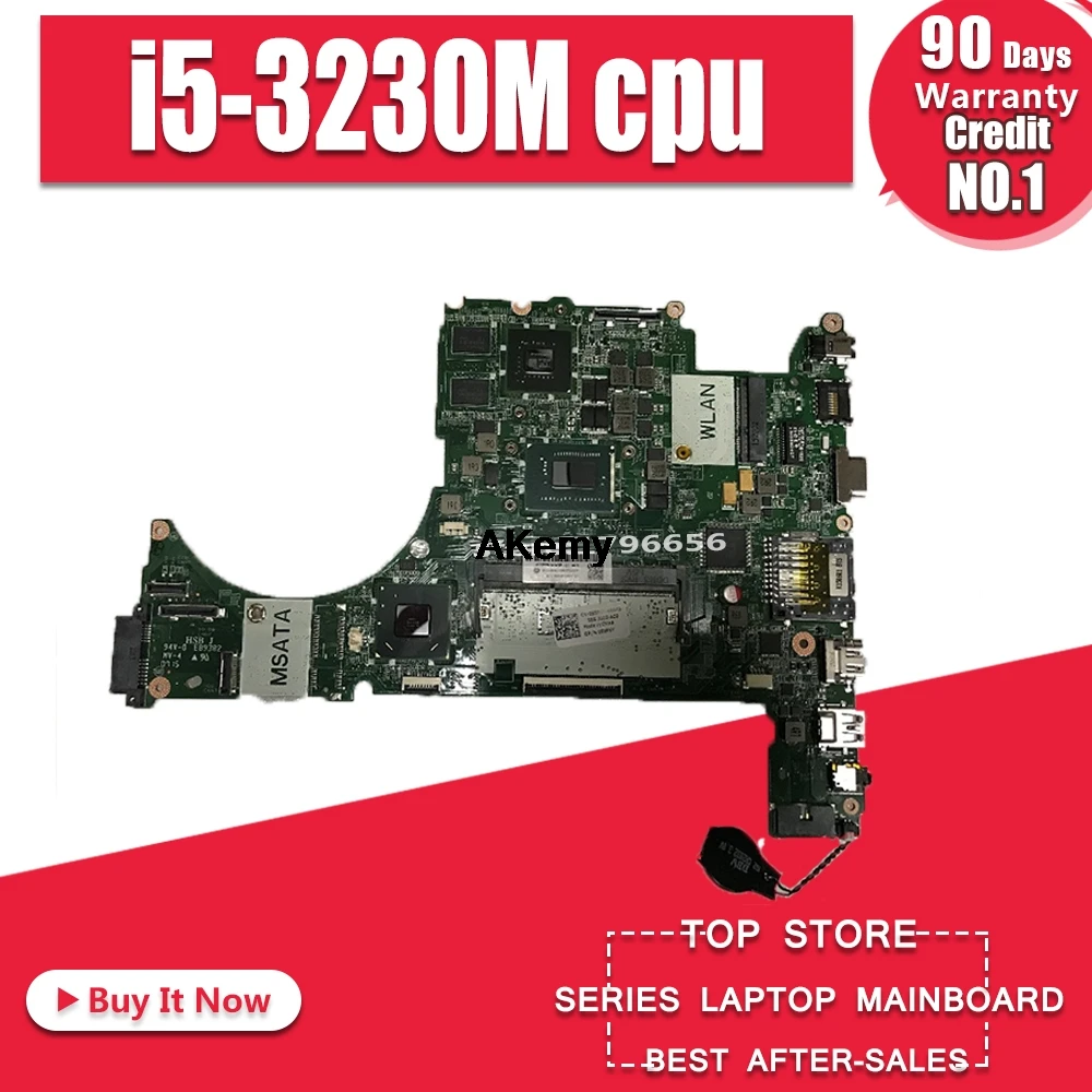 

for dell Vostro 5560 DA0JWAMB8C0 CN-055PXY 055PXY 55PXY Laptop Motherboard with i5-3230M cpu GT630M 2G Tested