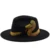 New Women Men Painted Wool Fedora Hat Gentleman Elegant Lady Winter Autumn Wide Brim Jazz Church Panama Sombrero Cap 1