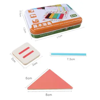

Early Learning Wood Number Stick Mathematic Counting Box Safe Chamfering Without Hurting Hands Children Kid Puzzle Toy