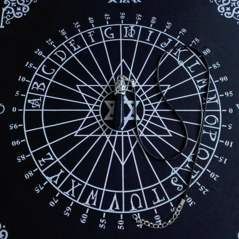 Tarot Tablecloth Divination Tarot Card Pad Pendulum Magic Pentacle Runes Altar Table Cloth 30x30cm O21 20