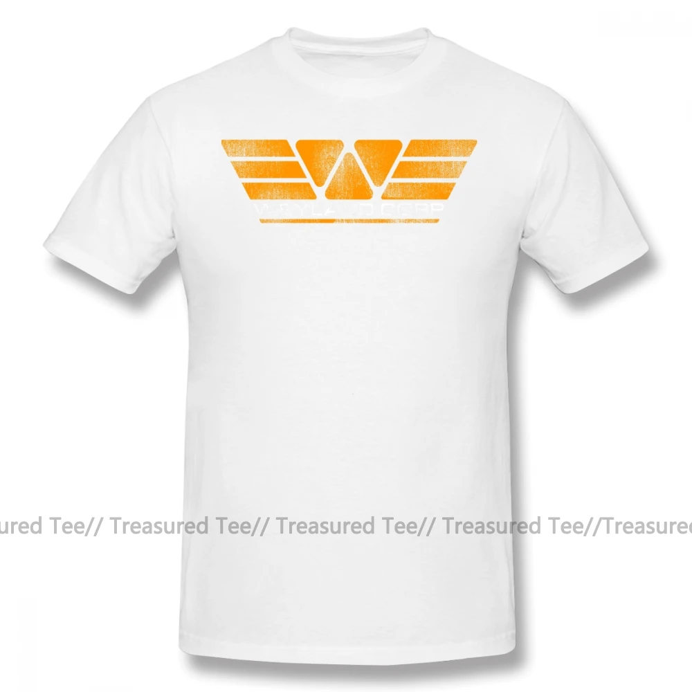 White Футболка с инопланетянами, WEYLAND corp., Building Better myres, футболка, 4xl, Повседневная футболка, короткий рукав, рисунок, милая Мужская футболка - Цвет: White