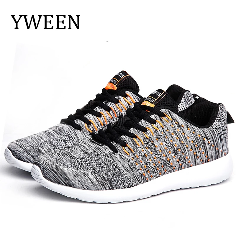 

YWEEN Fashion Men Shoes Flyweather Comfortable Shoes Men Lace Up Casual Lightweight Sneakers Male none leather shoes Plus Size