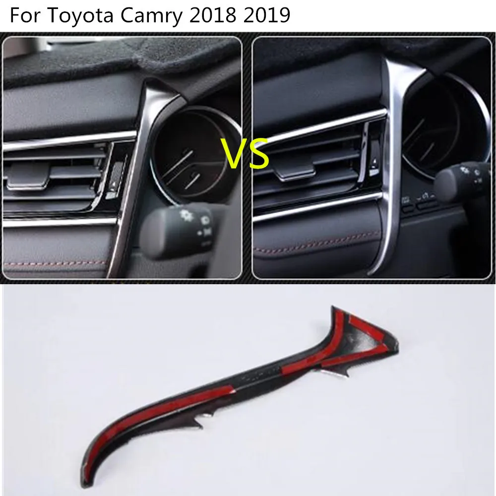 Для Toyota New Camry XV70 Отделка приборной панели автомобиля передняя левая палка Кондиционер Выход вентиляционное отверстие 1 шт