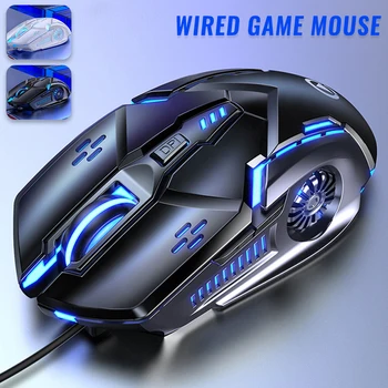 

Wired Gaming Mouse 6 Buttons RGB LED USB Computer Mouse Gamer Mice Silent Mouse With Backlight For Computer PC Laptop Gaming