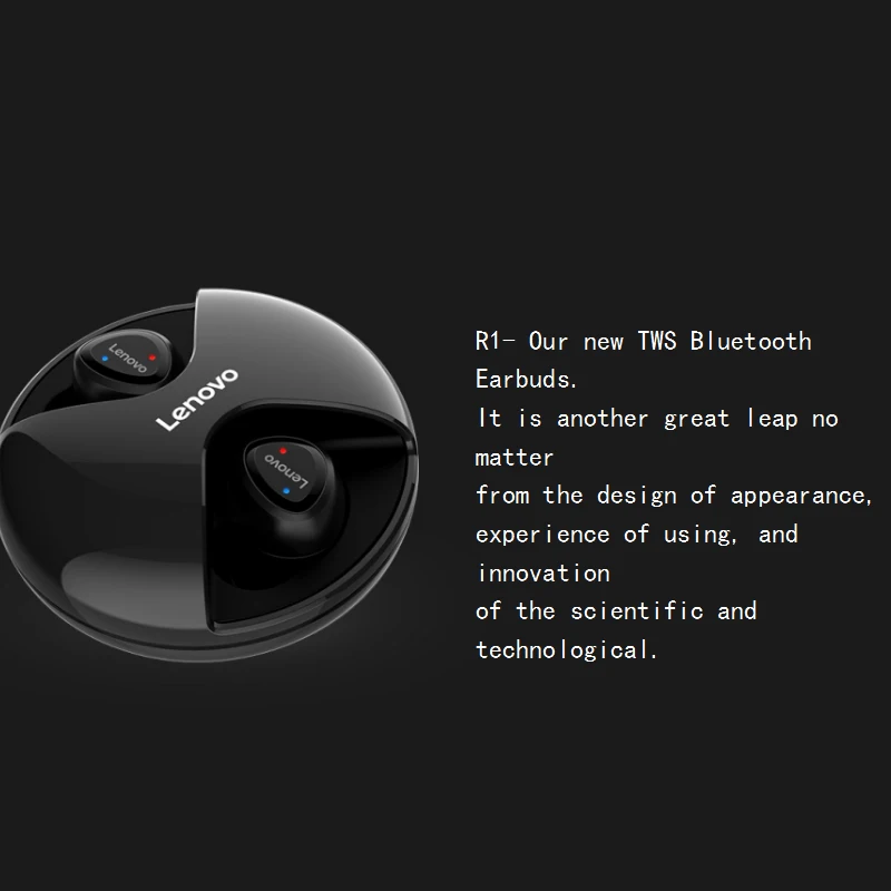 TWS наушники Lenovo R1 с поддержкой Bluetooth 5 0 и защитой класса IPX5|Наушники гарнитуры| |