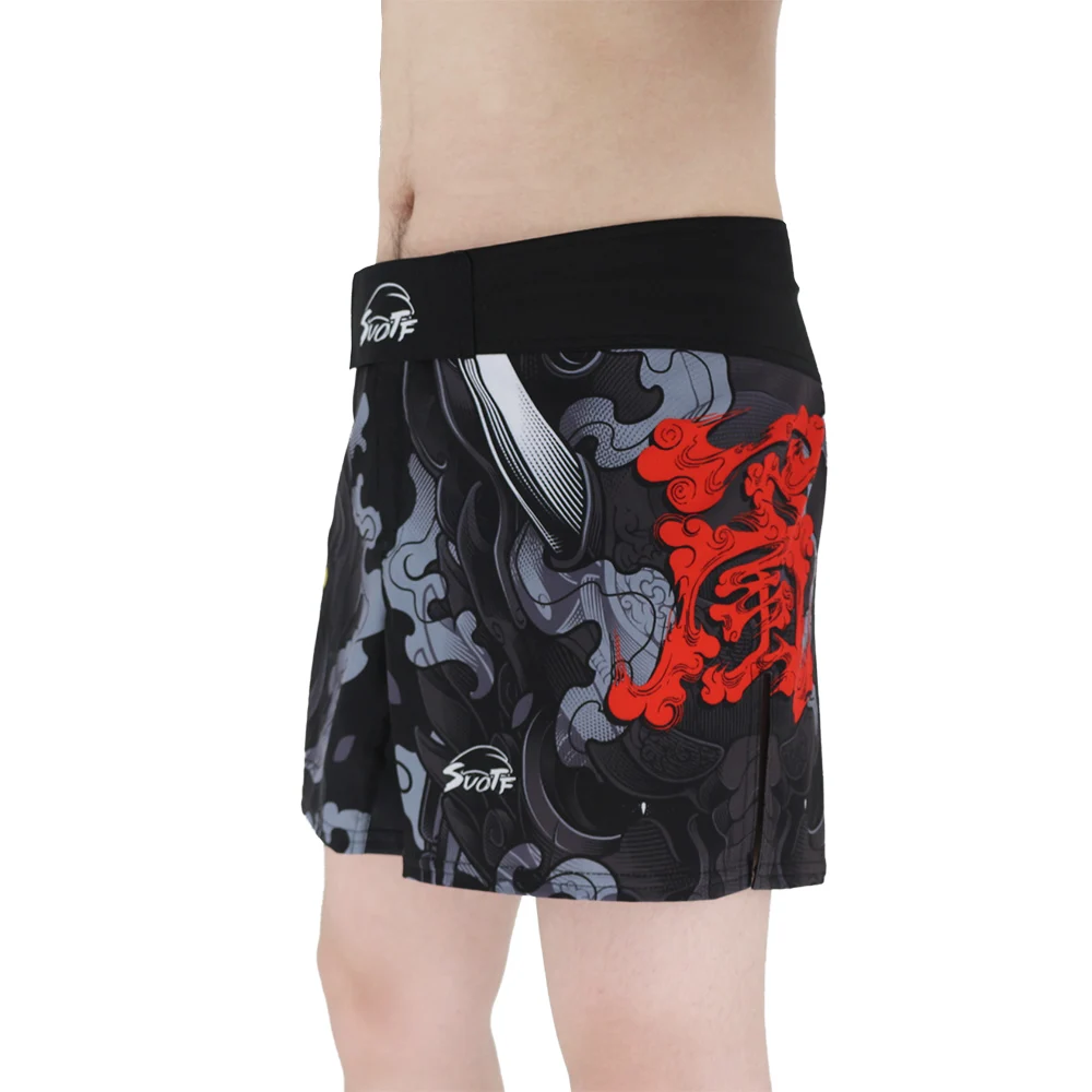 Boxing Shorts Kickboxing Print Clothing Mma Muay Thai Fight Suotf Muaythai Men Emma Tiger May Cheap Demon Sword Fitness