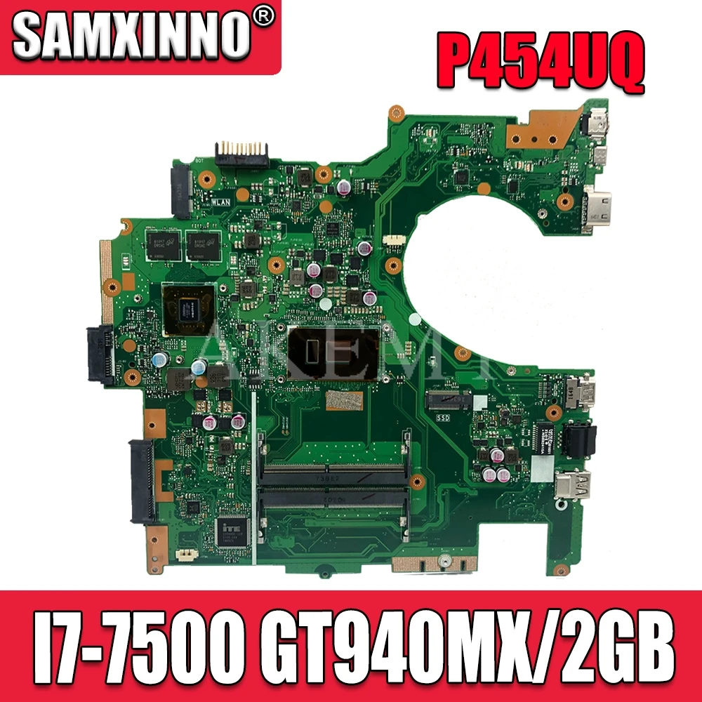  P454UQ Laptop motherboard for ASUS PRO454UQ P454UQ P4540UQ original mainboard I7-7500U 940MX REV:2.