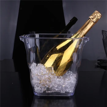 

1 Pc Champagne Ice Bucket Clear Ice Bucket Beer Wine Champagne Bottles Bar Ice Bucket