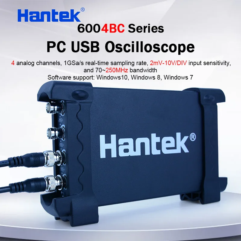 Hantek PC USB Virtual Storage Oscilloscope 4channels 100MHz 1GSa/s 8bits 64K CE 