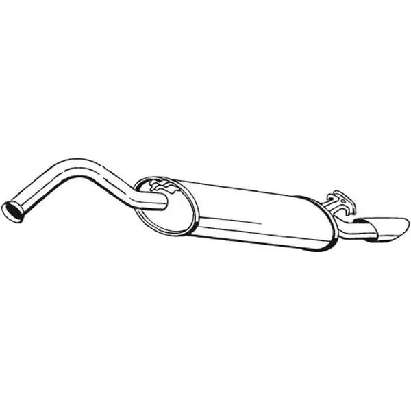 Глушитель задняя часть Audi 100/A6 2.0 16V/2.3 91-96 BOSAL 278-9