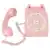 Винтажный Телефон High Definition Call Quality Проводной Телефон для Домашнего Офиса Розовый Европейский telefono Стационарный Настольный Телефон