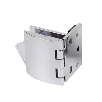 

2pcs Cupboard Showcase Hardware Glass Door Hinge Zinc Alloy Gate Wine Cabinet Home Replacement Easy Use Fitting Accessories