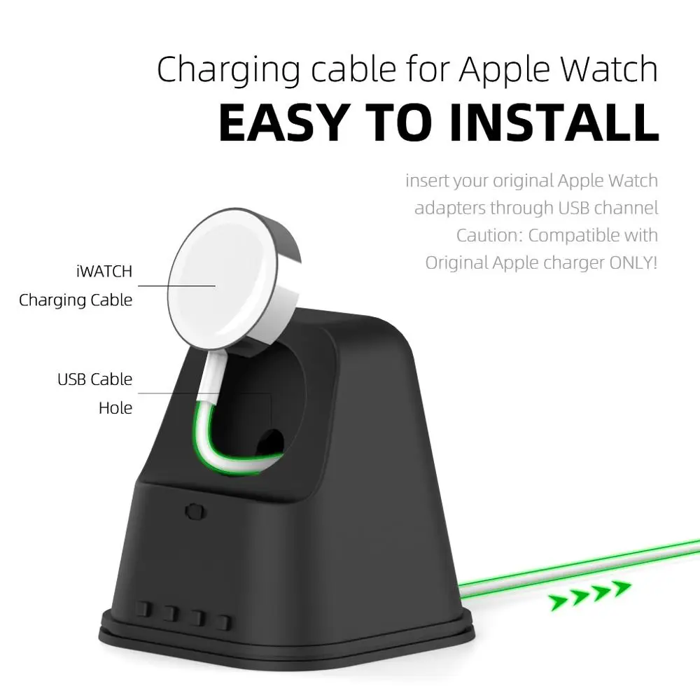 Станция для Apple Watch зарядное устройство 44 мм 40 42 38 iWatch аксессуары зарядки