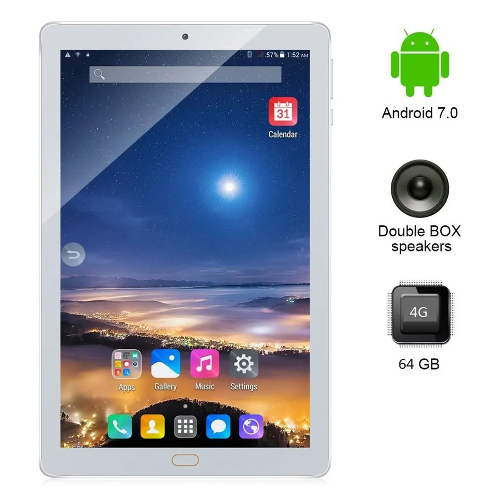 

xiajia Inch Tablet pc 3G 4G Phone Call Android 7.0 Octa Core Tablet pcs 64GB ROM 4GB RAM WiFi FM Bluetooth smart Tablets 7 8 9