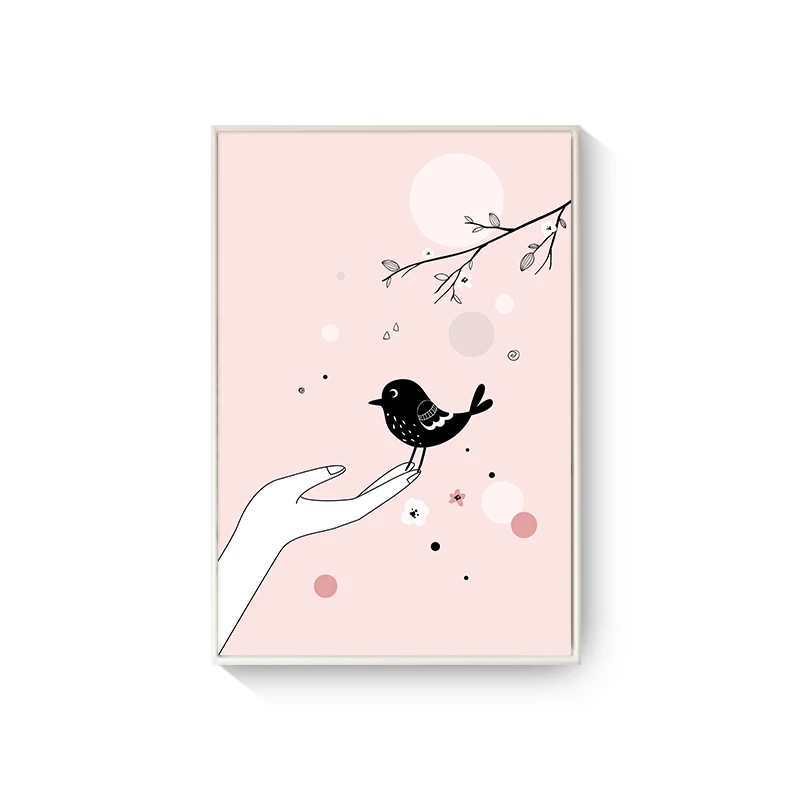Nursery-Cartoon-Posters-Litter-Pink-Girl-Swing-Balloon-Canvas-Painting-For-Kid-s-Room-Wall-Decor (10)