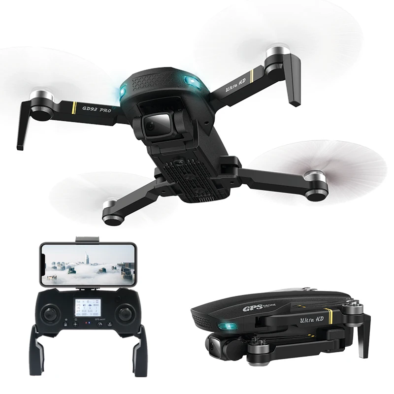 Amiqi GDRC Gd93 Pro Camera Promotion Drone Smart Popular Drone Camera 1080P 4K Mini Drone Vs Gd89 Pro E88 Quadcopter