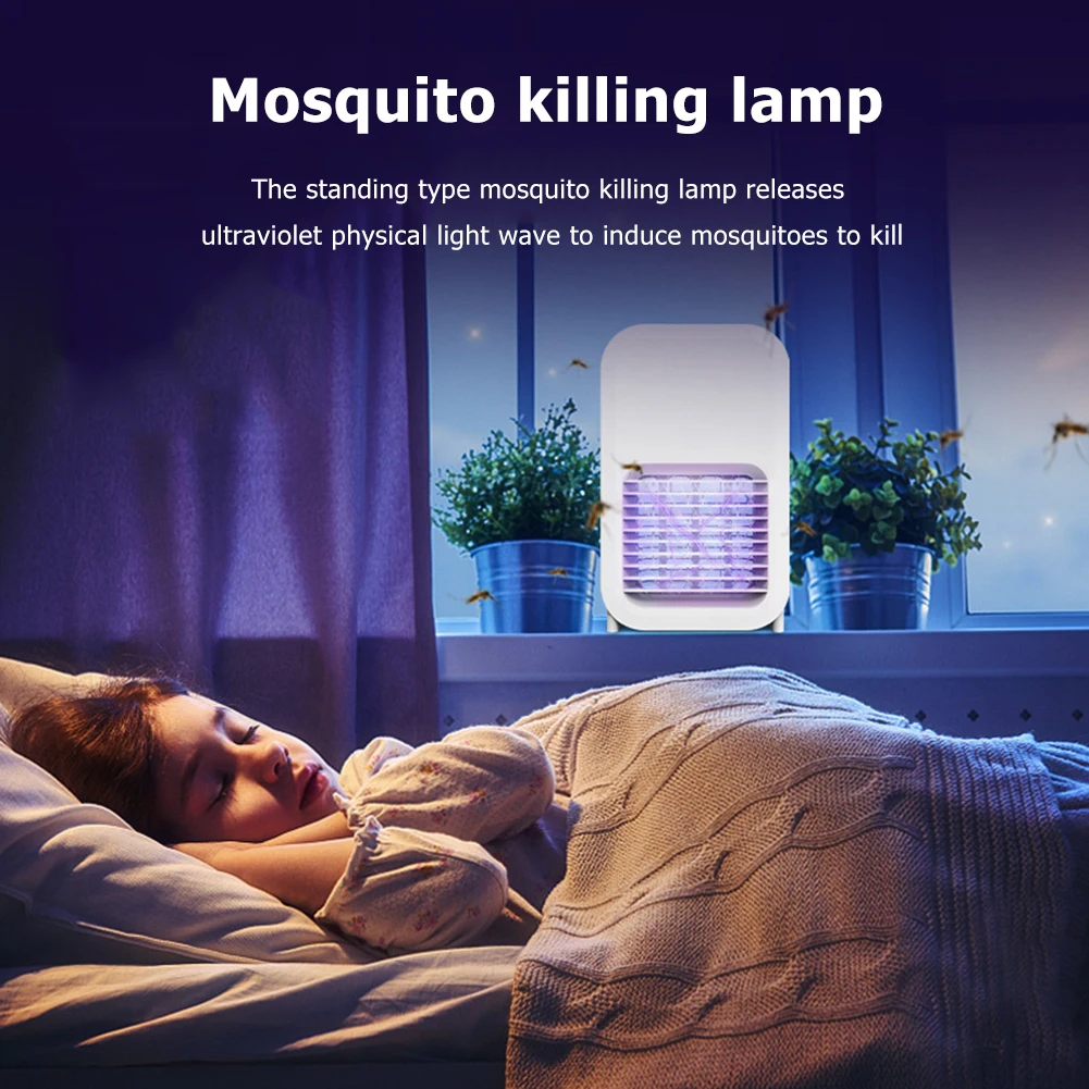 2 in 1 Electric USB Rechargeable Mosquito Swatter Fly Killer Insect