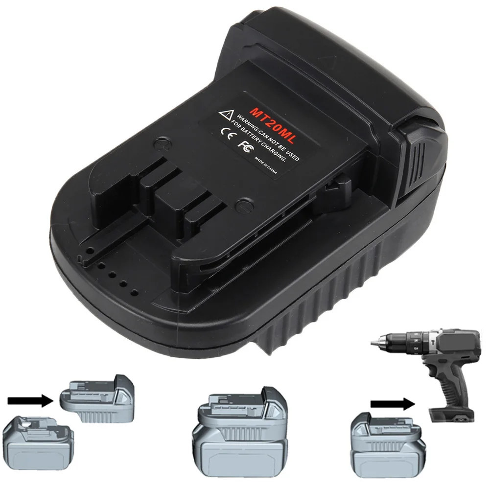 

Battery Adapter Converter Convert Accessories for Milwaukee 18V Cordless Power Tools HUG-Deals