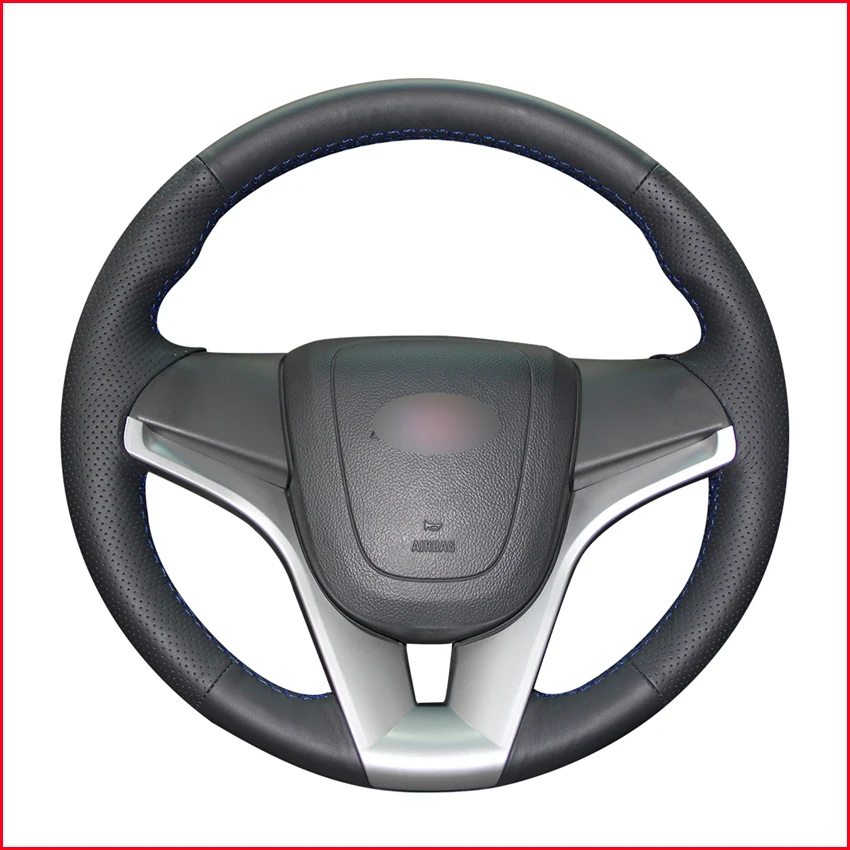 Handsewing Black PU Artificial Leather Steering Wheel Covers for Chevrolet Cruze 2009-2014 Aveo Orlando Holden Ravon R4 | Автомобили и