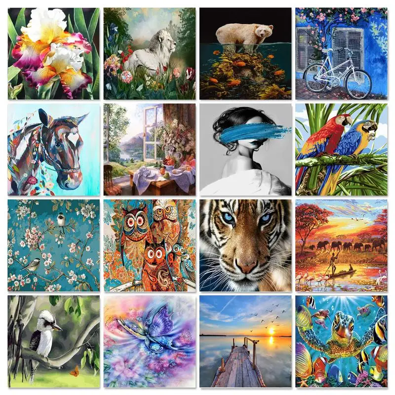 Картина по номерам Слоны для взрослых и детей | Дом сад