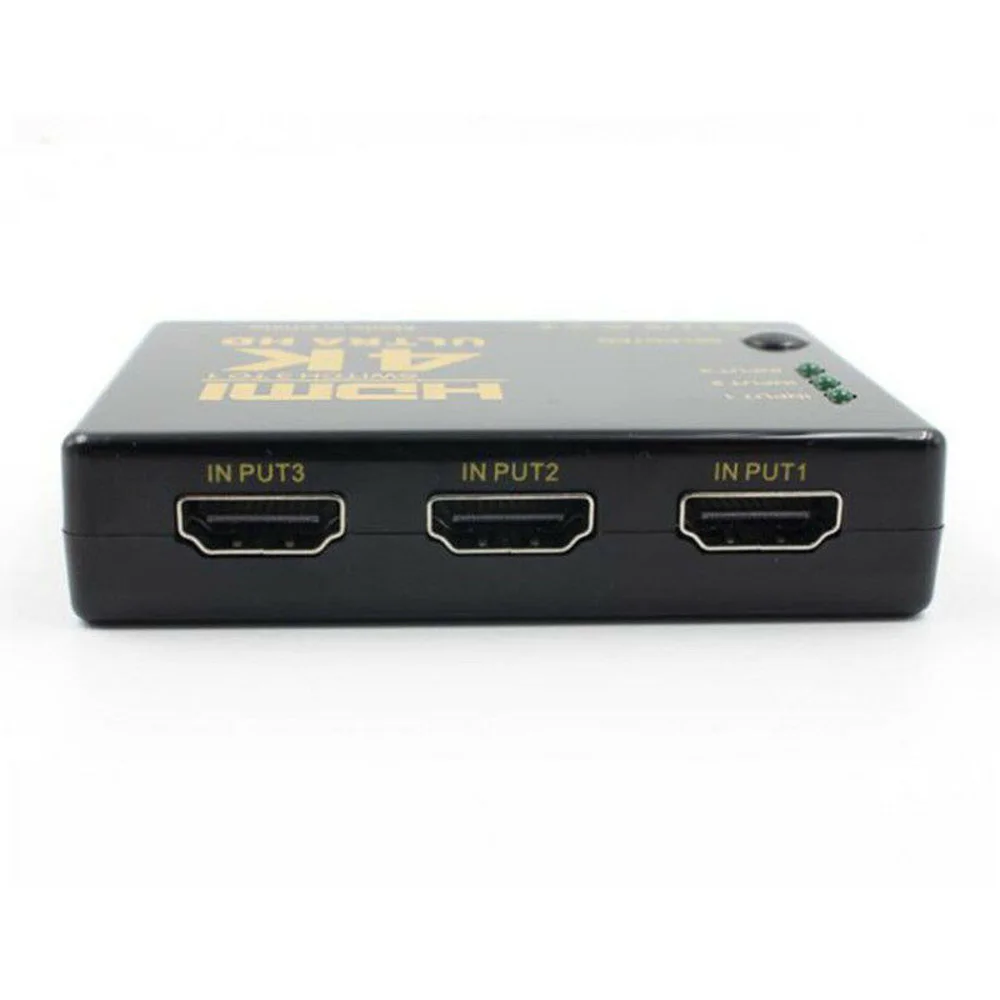 3D 1080p HDMI коммутатор сплиттер концентратор+ ИК пульт дистанционного управления 4K* 2K 3 вход 1 выход ручной переключатель дистанционного управления