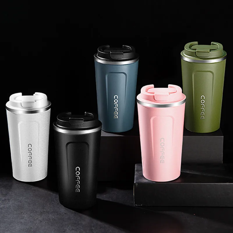 380ml/510ml Stainless Steel Coffee Thermos Mug Portable Car Vacuum Flasks  Travel Thermal Water Bottle Tumbler Insulated Bottle