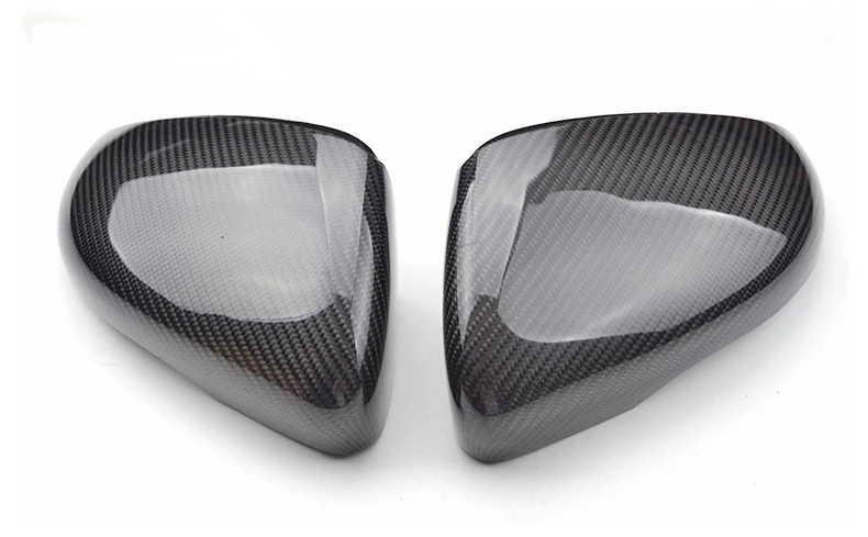 Real carbon fiber Add-on type rearview mirror covers car side wing mirror caps for Volkswagen/VW Golf Mk6 GTI 2009-2013