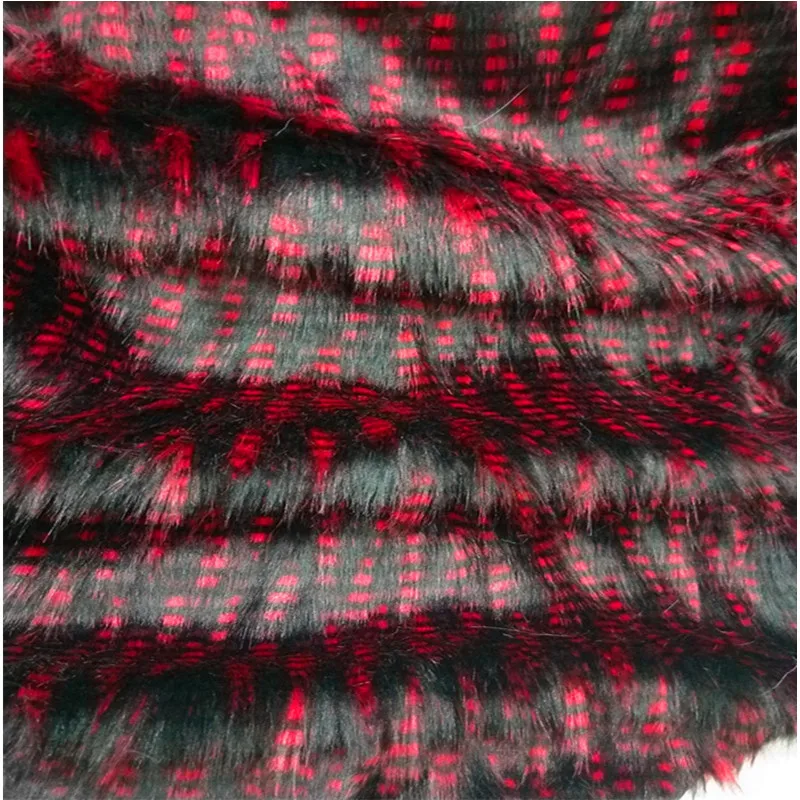 160*100cm Point jacquard peacock hair pheasant plush fur fabric for coat pillow case vest Fur collar tissu telas | Дом и сад